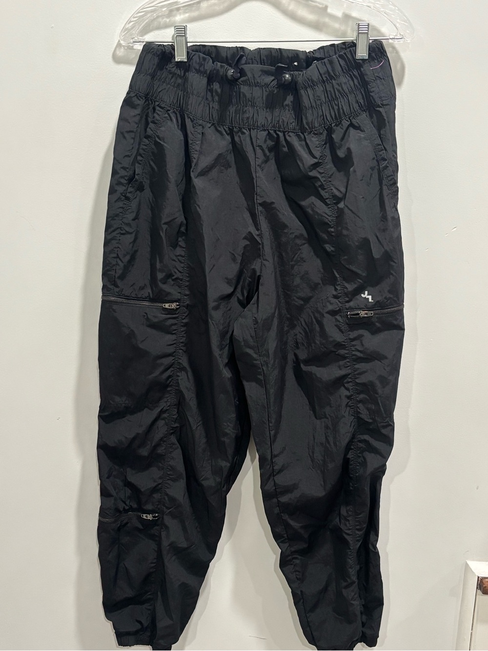 Chenault Women's Black Track Joggers with Elastic Cuffs - Picture 2 of 10